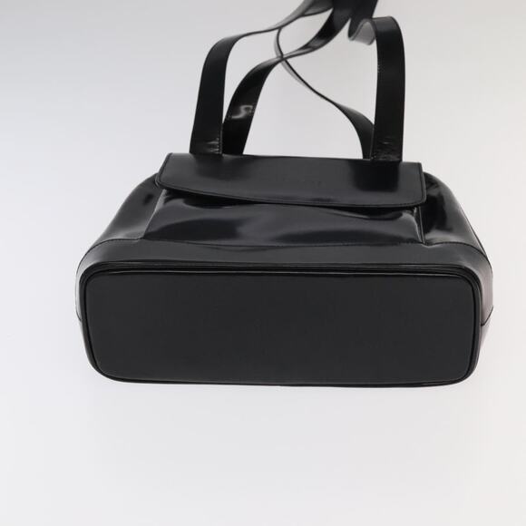 GUCCI Bamboo Shoulder Bag Enamel Black Gold 001 1075 1650 0 - Picture 9 of 12